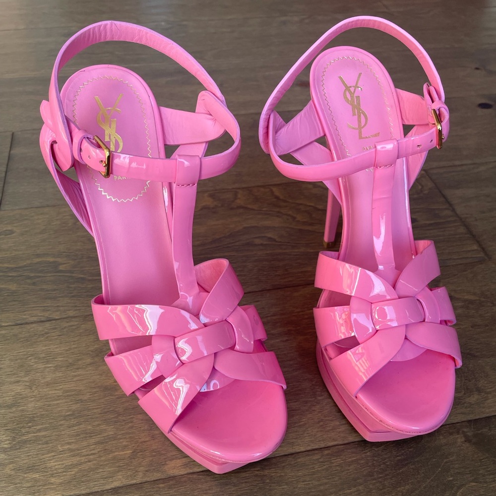 AUTHENTIC🔥🎀YSL tribune heels